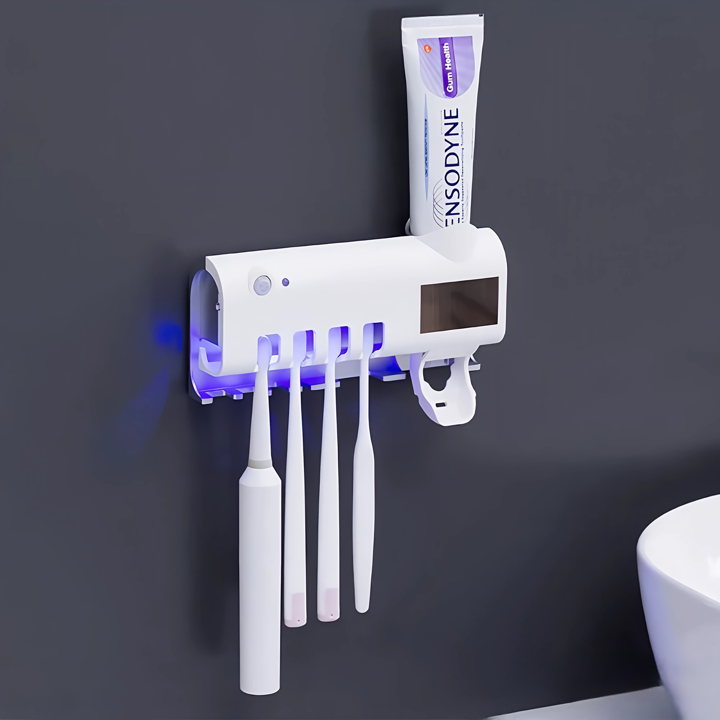 Automatic Toothpaste Dispenser with UV Sterilization